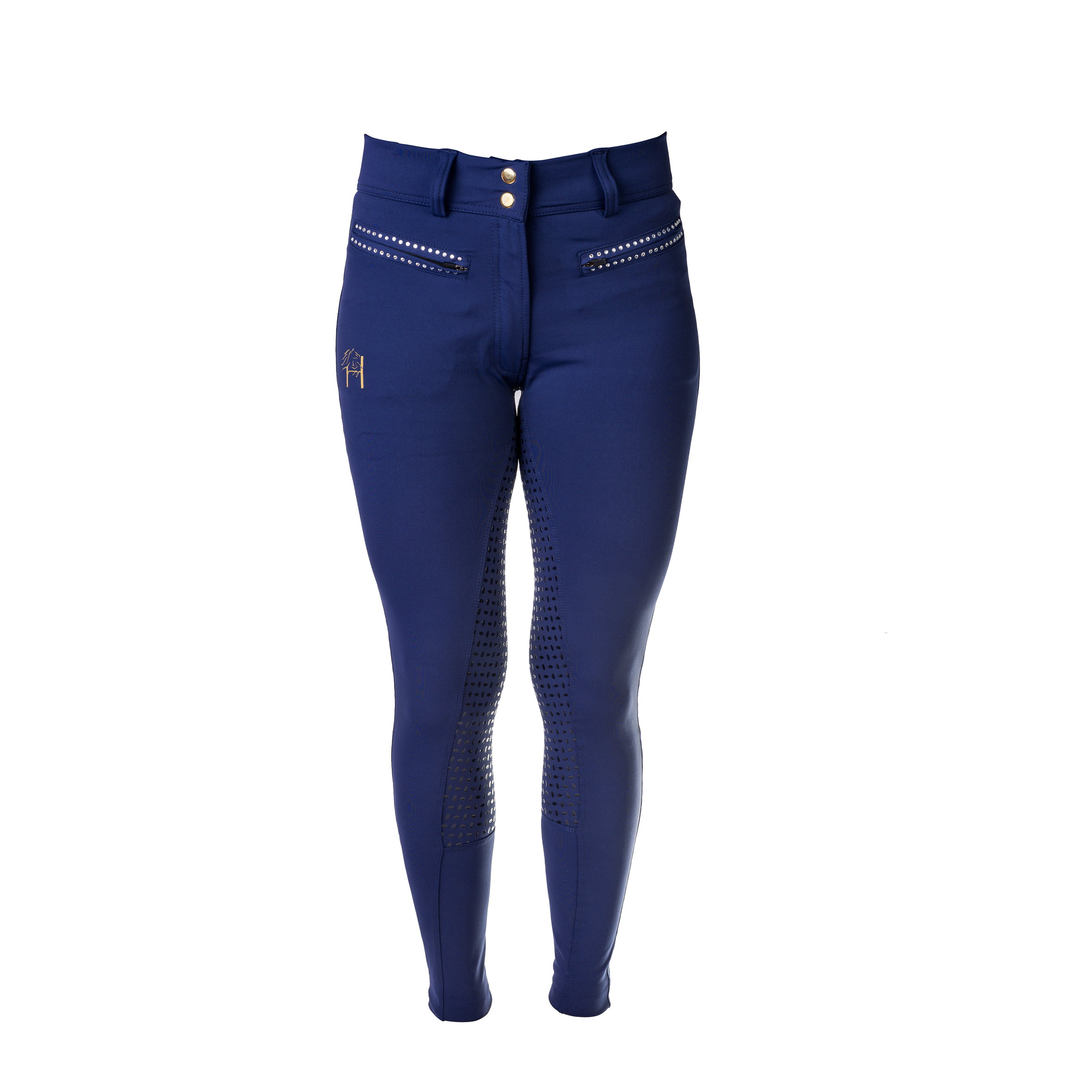 Legginsy jeździeckie Elance z pełnym lejem silikonowym - wygoda i styl w siodle