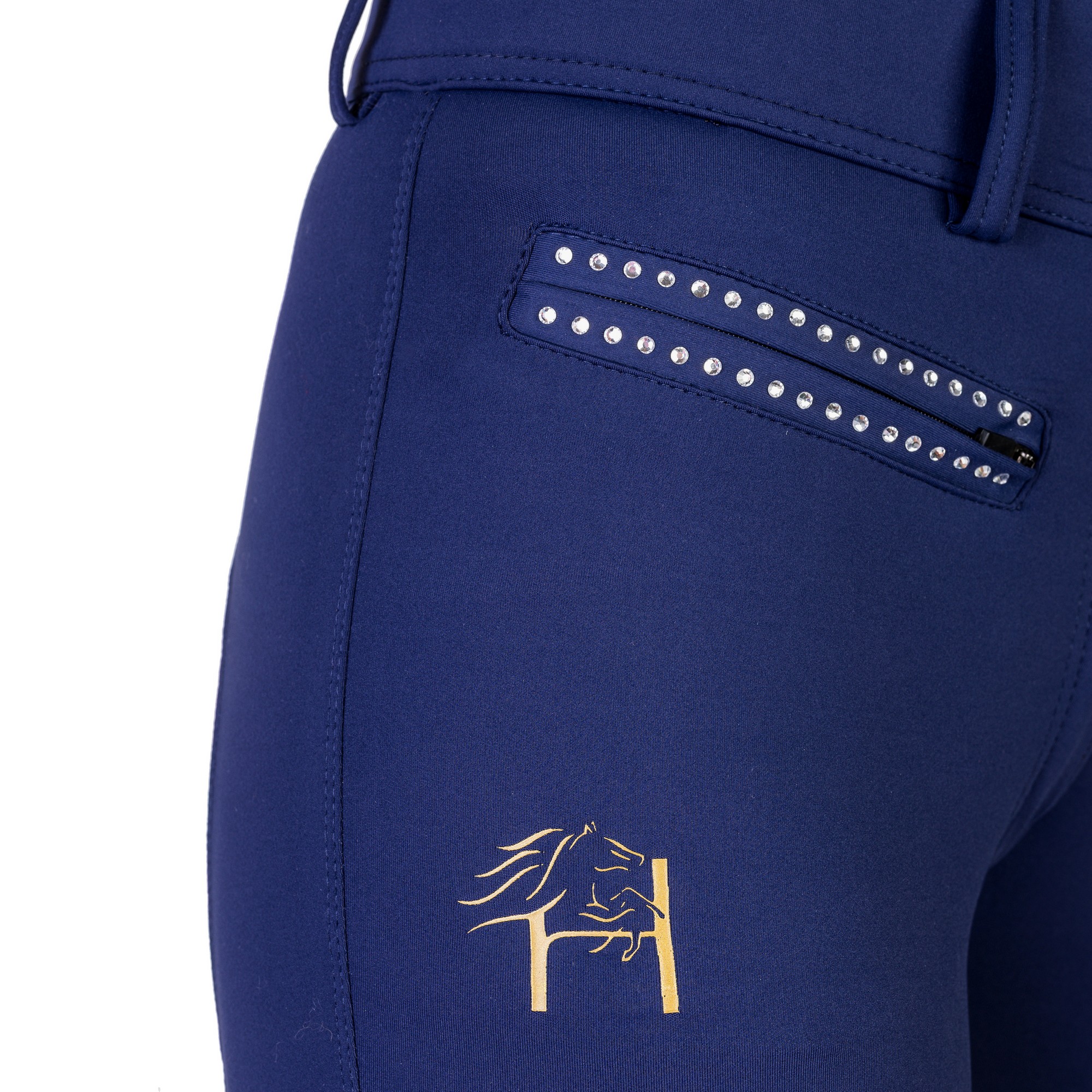 Legginsy jeździeckie Elance z pełnym lejem silikonowym - wygoda i styl w siodle