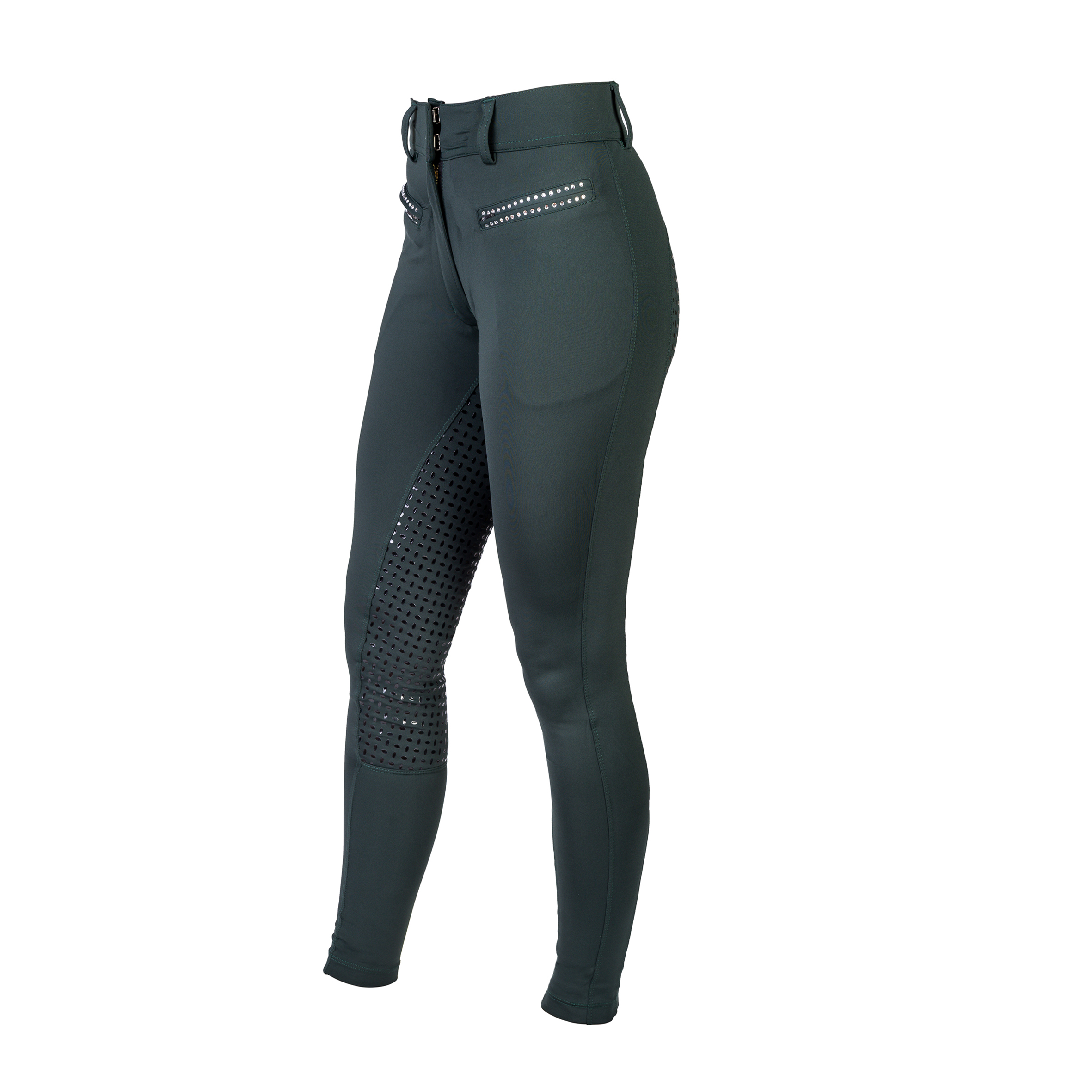 Legginsy jeździeckie Elance z pełnym lejem silikonowym - wygoda i styl w siodle